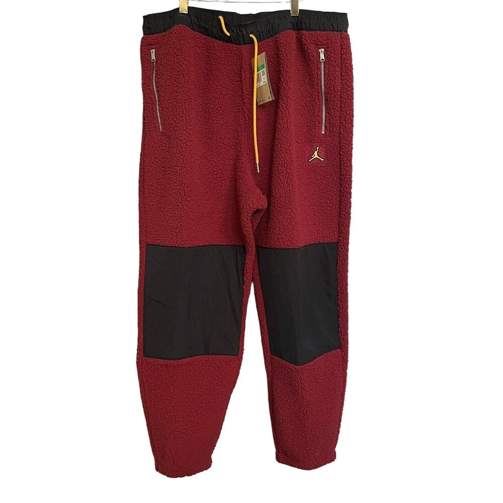 Nike Air Jordan Essentials Pants Joggers‎ High Pile Fleece Jumpman Mens XL NEW